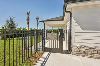 A black gate